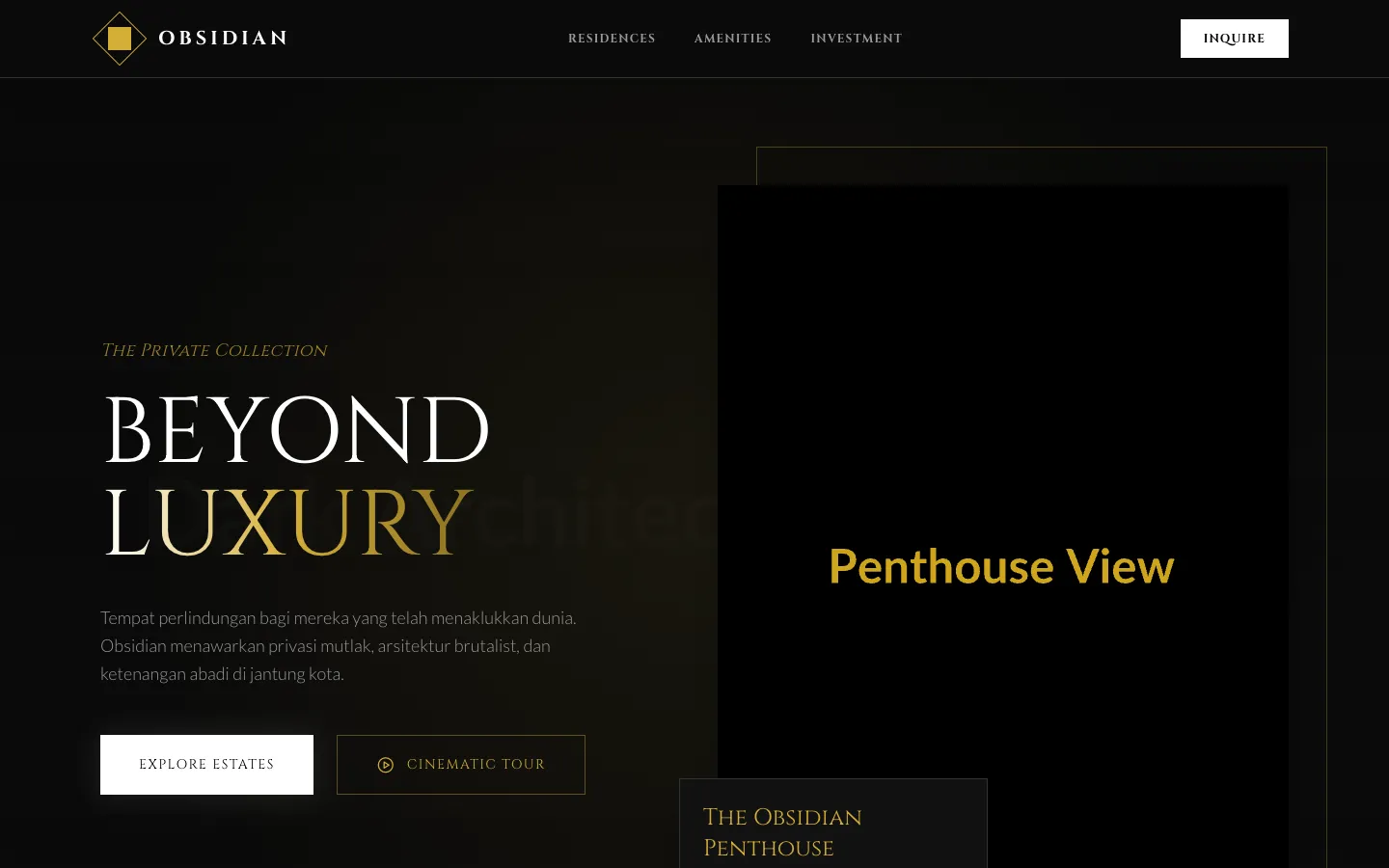 Dark Luxury / Property